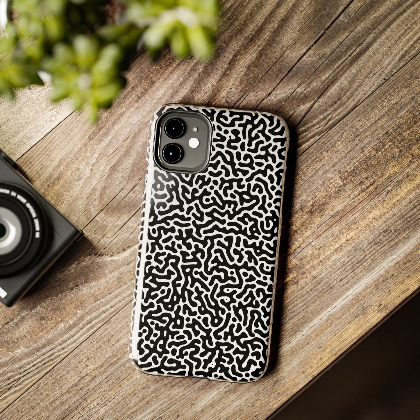 Abstract Black and White Case